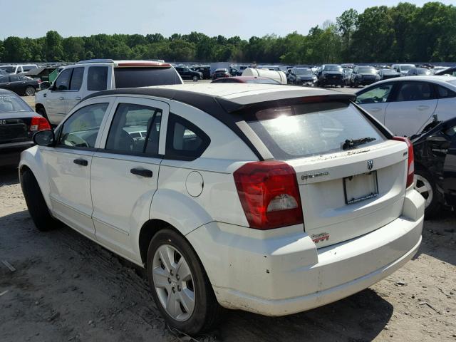 1B3HB48B77D404668 - 2007 DODGE CALIBER SX WHITE photo 3