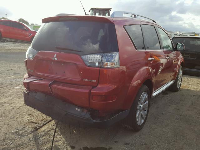 JA4LS31W29Z013993 - 2009 MITSUBISHI OUTLANDER RED photo 4