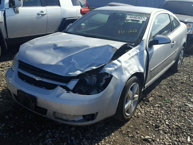 1G1AL15FX77361146 - 2007 CHEVROLET COBALT LT SILVER photo 2