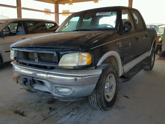 1FTRW08L91KB66639 - 2001 FORD F150 GREEN photo 2