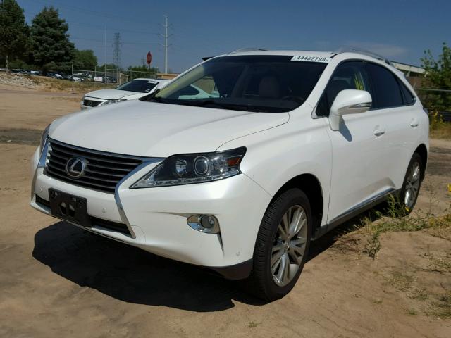 2T2BK1BA9DC209369 - 2013 LEXUS RX 350 WHITE photo 2