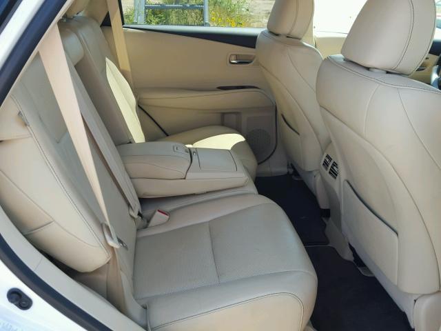 2T2BK1BA9DC209369 - 2013 LEXUS RX 350 WHITE photo 6