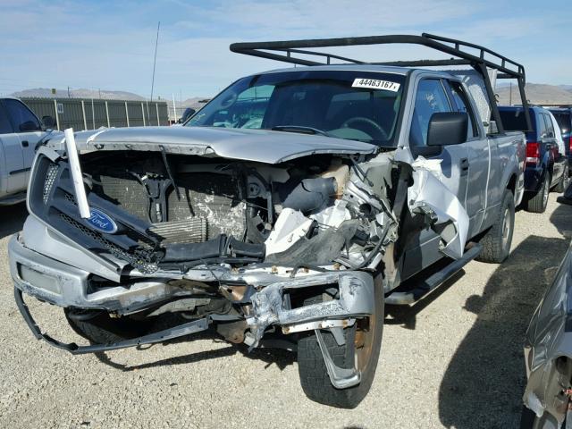 1FTRX14W64NC09257 - 2004 FORD F150 GRAY photo 2