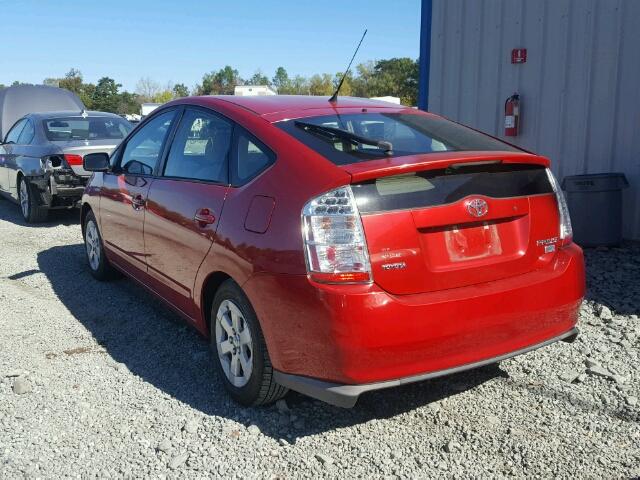 JTDKB20U973286215 - 2007 TOYOTA PRIUS RED photo 3