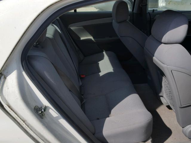 1G1ZG57B084272746 - 2008 CHEVROLET MALIBU LS WHITE photo 6