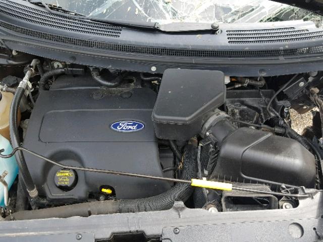 2FMDK4JC6CBA07383 - 2012 FORD EDGE SEL BLACK photo 7