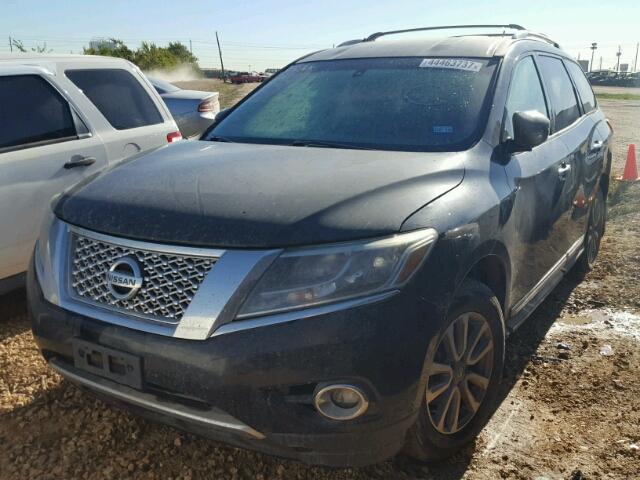 5N1AR2MN5DC603750 - 2013 NISSAN PATHFINDER BLACK photo 2