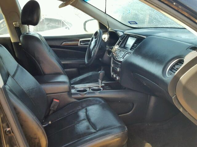 5N1AR2MN5DC603750 - 2013 NISSAN PATHFINDER BLACK photo 5
