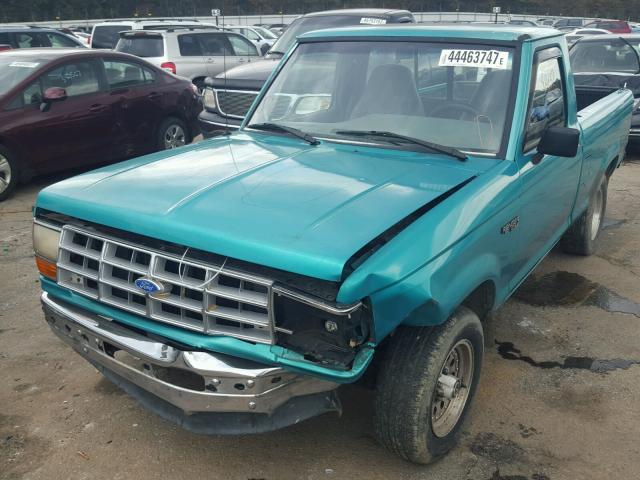 1FTCR10A2NTA76830 - 1992 FORD RANGER GREEN photo 2