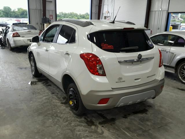 KL4CJBSB2EB637739 - 2014 BUICK ENCORE CON WHITE photo 3