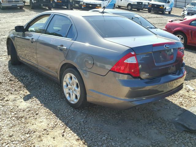 3FAHP0HA2BR192431 - 2011 FORD FUSION SE GRAY photo 3