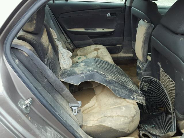 1G1ZC5E17BF366107 - 2011 CHEVROLET MALIBU 1LT 棕色 照片 6