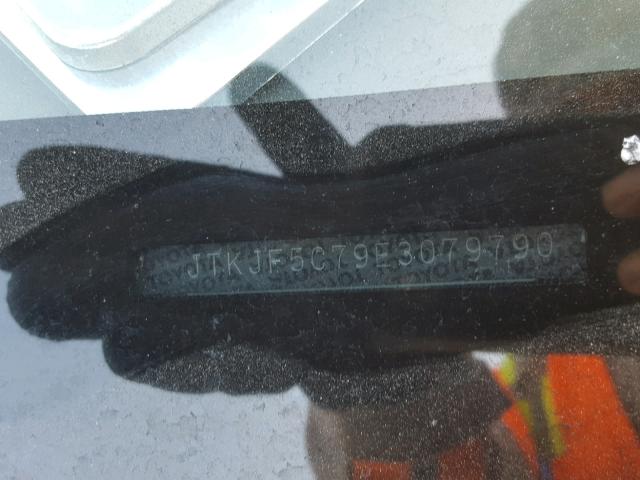 JTKJF5C79E3079790 - 2014 TOYOTA SCION TC 灰色 照片 10