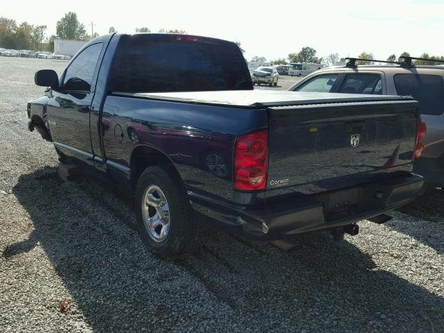 1D7HA16N68J234888 - 2008 DODGE RAM 1500 BLUE photo 3