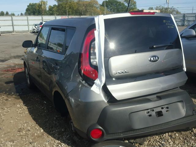 KNDJN2A21G7408610 - 2016 KIA SOUL GRAY photo 3