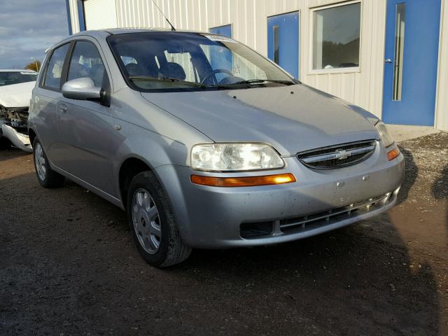 KL1TG62685B383928 - 2005 CHEVROLET AVEO SILVER photo 1