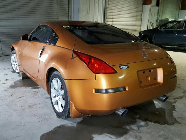 JN1AZ34D24T153544 - 2004 NISSAN 350Z COUPE ORANGE photo 3