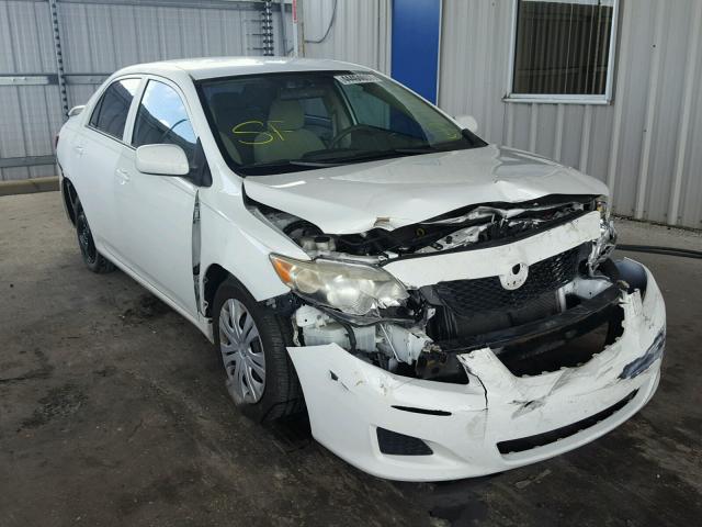 1NXBU4EE8AZ371017 - 2010 TOYOTA COROLLA WHITE photo 1