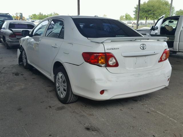 1NXBU4EE8AZ371017 - 2010 TOYOTA COROLLA WHITE photo 3