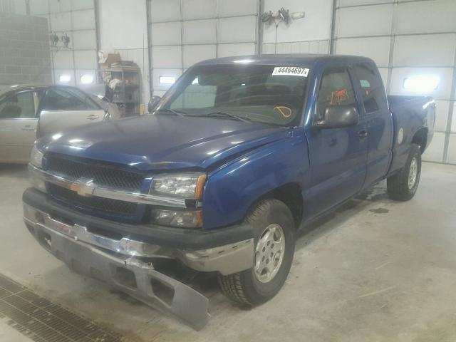 1GCEK19T03E120648 - 2003 CHEVROLET SILVERADO BLUE photo 2