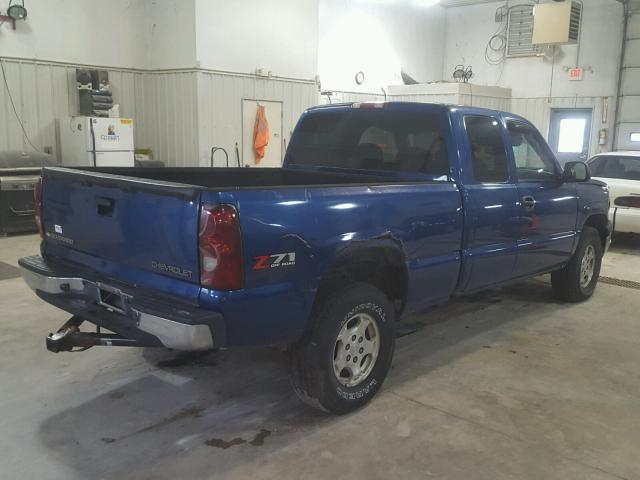 1GCEK19T03E120648 - 2003 CHEVROLET SILVERADO BLUE photo 4