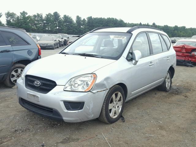 KNAFG526687172084 - 2008 KIA RONDO LX SILVER photo 2