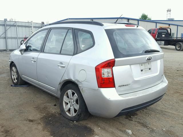 KNAFG526687172084 - 2008 KIA RONDO LX SILVER photo 3