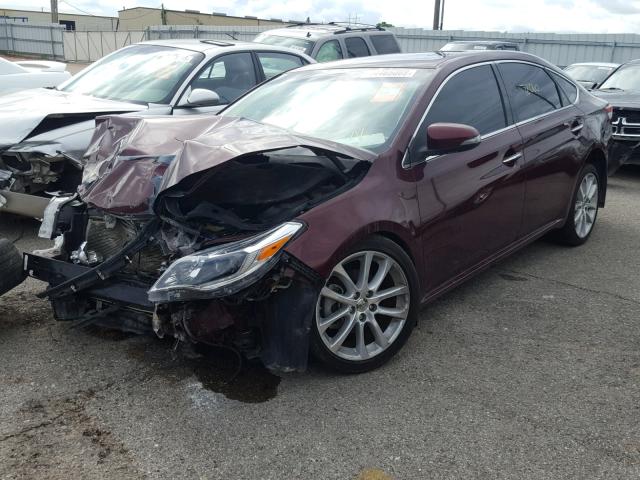 4T1BK1EB5DU042113 - 2013 TOYOTA AVALON BAS MAROON photo 2