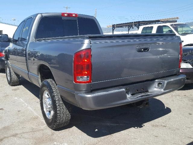 3D7KS28C35G807456 - 2005 DODGE RAM 2500 S GRAY photo 3