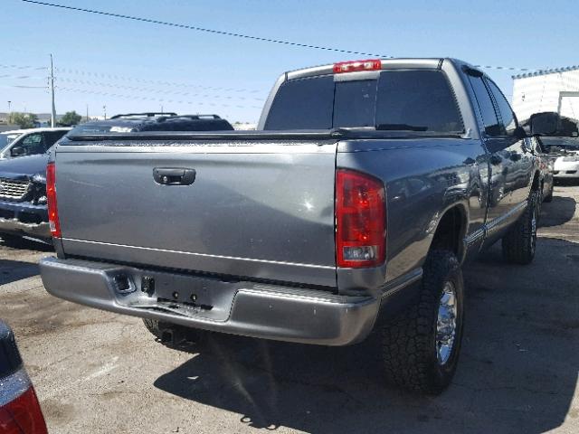 3D7KS28C35G807456 - 2005 DODGE RAM 2500 S GRAY photo 4