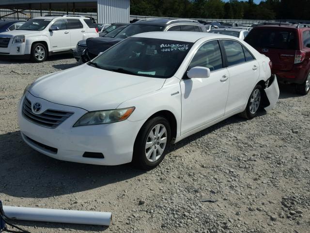 4T1BB46K49U110649 - 2009 TOYOTA CAMRY HYBR WHITE photo 2