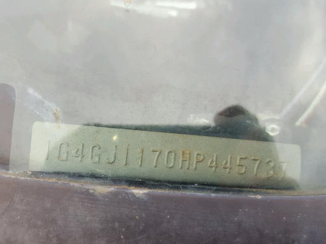 1G4GJ1170HP445737 - 1987 BUICK REGAL Negro foto 10