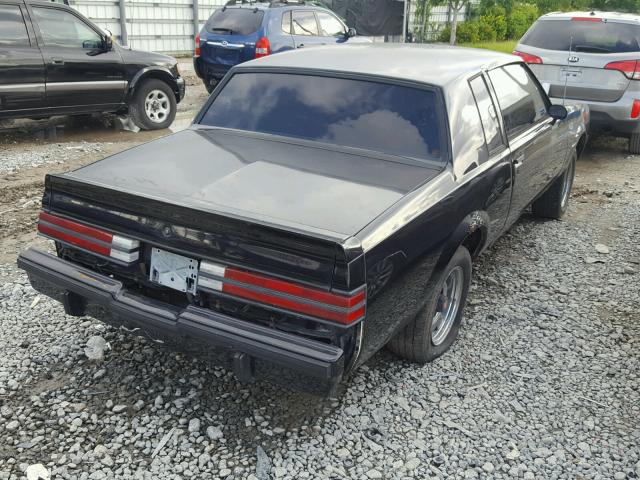 1G4GJ1170HP445737 - 1987 BUICK REGAL Negro foto 4