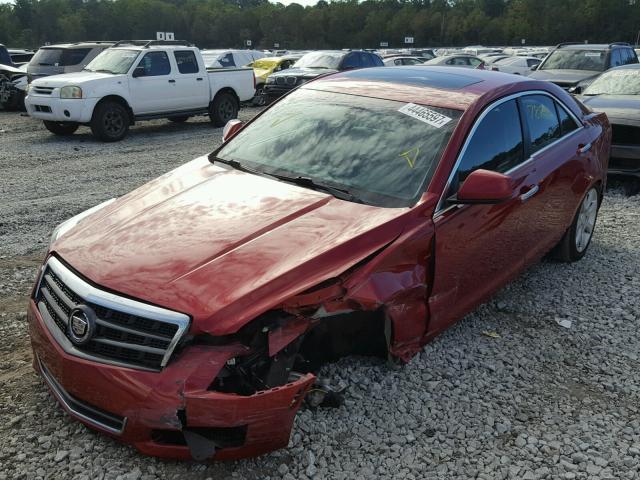 1G6AA5RA0D0141301 - 2013 CADILLAC ATS BURGUNDY photo 2