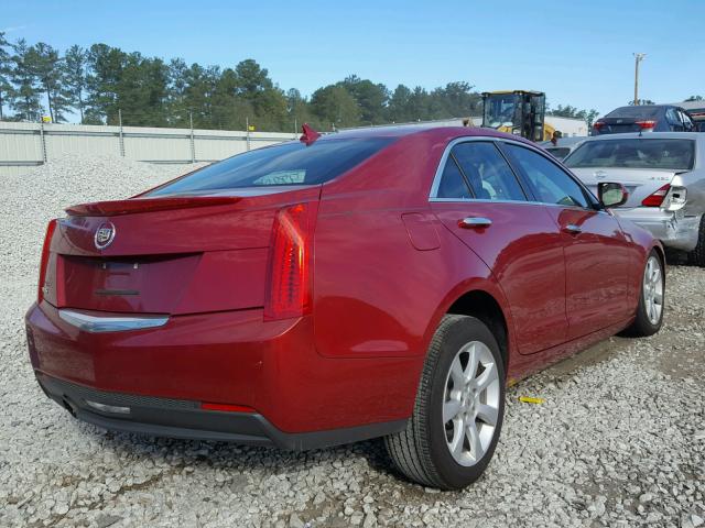 1G6AA5RA0D0141301 - 2013 CADILLAC ATS BURGUNDY photo 4