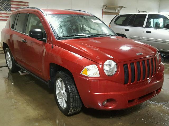 1J8FT47068D781618 - 2008 JEEP COMPASS SP RED photo 1