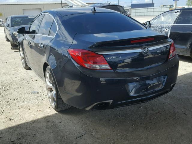 2G4GV5GV5C9173713 - 2012 BUICK REGAL GS BLACK photo 3