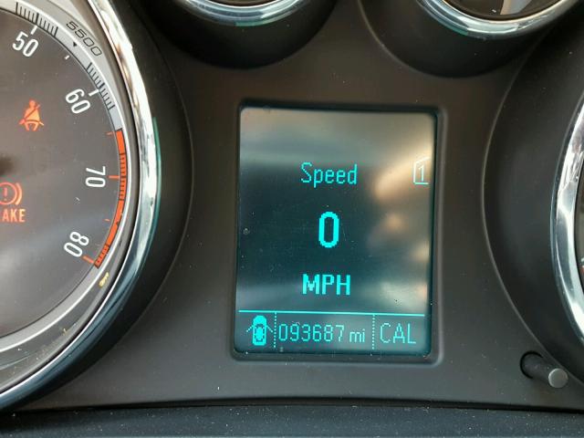 2G4GV5GV5C9173713 - 2012 BUICK REGAL GS Noir photo 8