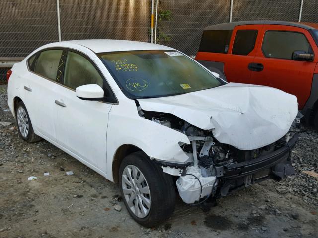 3N1AB7AP1GY259442 - 2016 NISSAN SENTRA S WHITE photo 1