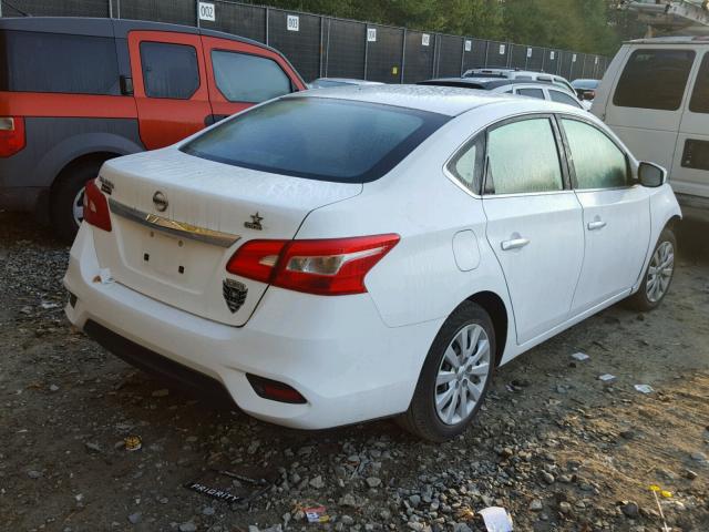 3N1AB7AP1GY259442 - 2016 NISSAN SENTRA S WHITE photo 4