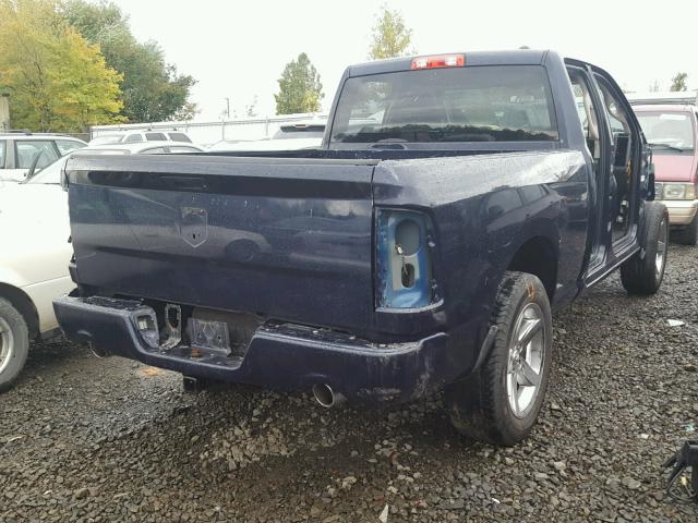 1C6RD6FT4CS302262 - 2012 DODGE RAM 1500 S BLUE photo 4