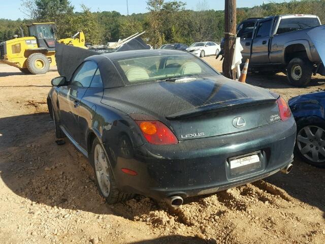 JTHFN48Y040057431 - 2004 LEXUS SC 430 BLACK photo 3