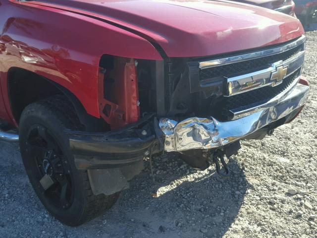 2GCEC13J481323748 - 2008 CHEVROLET SILVERADO RED photo 9