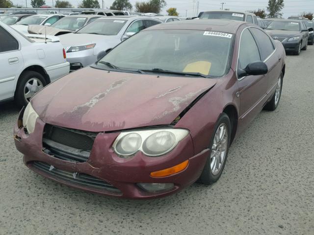 2C3AE66G92H114790 - 2002 CHRYSLER 300M BURGUNDY photo 2