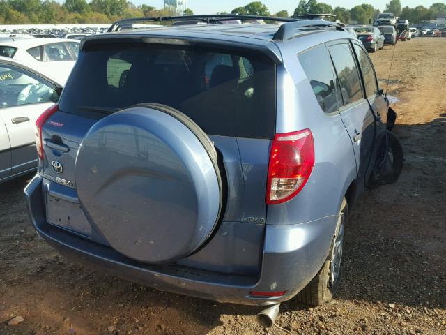 JTMBK33V185070021 - 2008 TOYOTA RAV4 BLUE photo 4