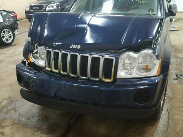 1J4GR48K46C183552 - 2006 JEEP GRAND CHER BLUE photo 9