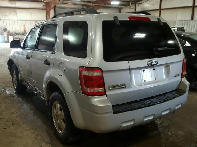 1FMCU93ZX8KA07775 - 2008 FORD ESCAPE XLT SILVER photo 3