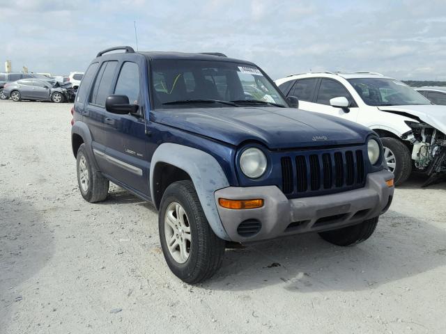 1J4GK48KX2W289811 - 2002 JEEP LIBERTY BLUE photo 1