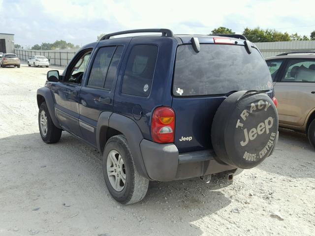 1J4GK48KX2W289811 - 2002 JEEP LIBERTY BLUE photo 3