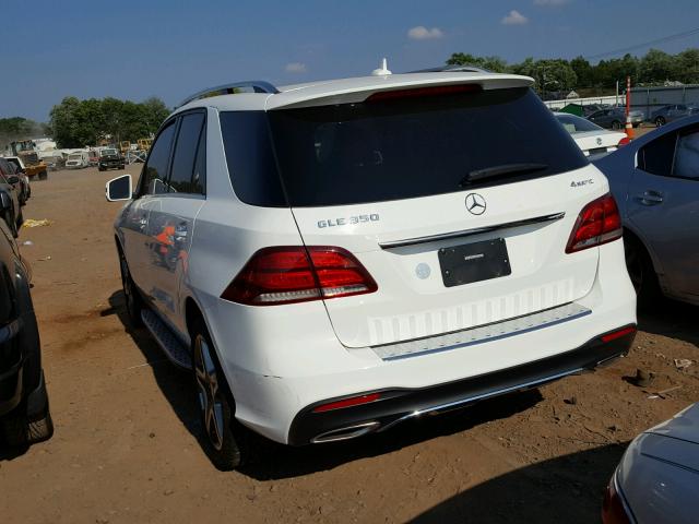 4JGDA5HB4GA636289 - 2016 MERCEDES-BENZ GLE 350 4M WHITE photo 3